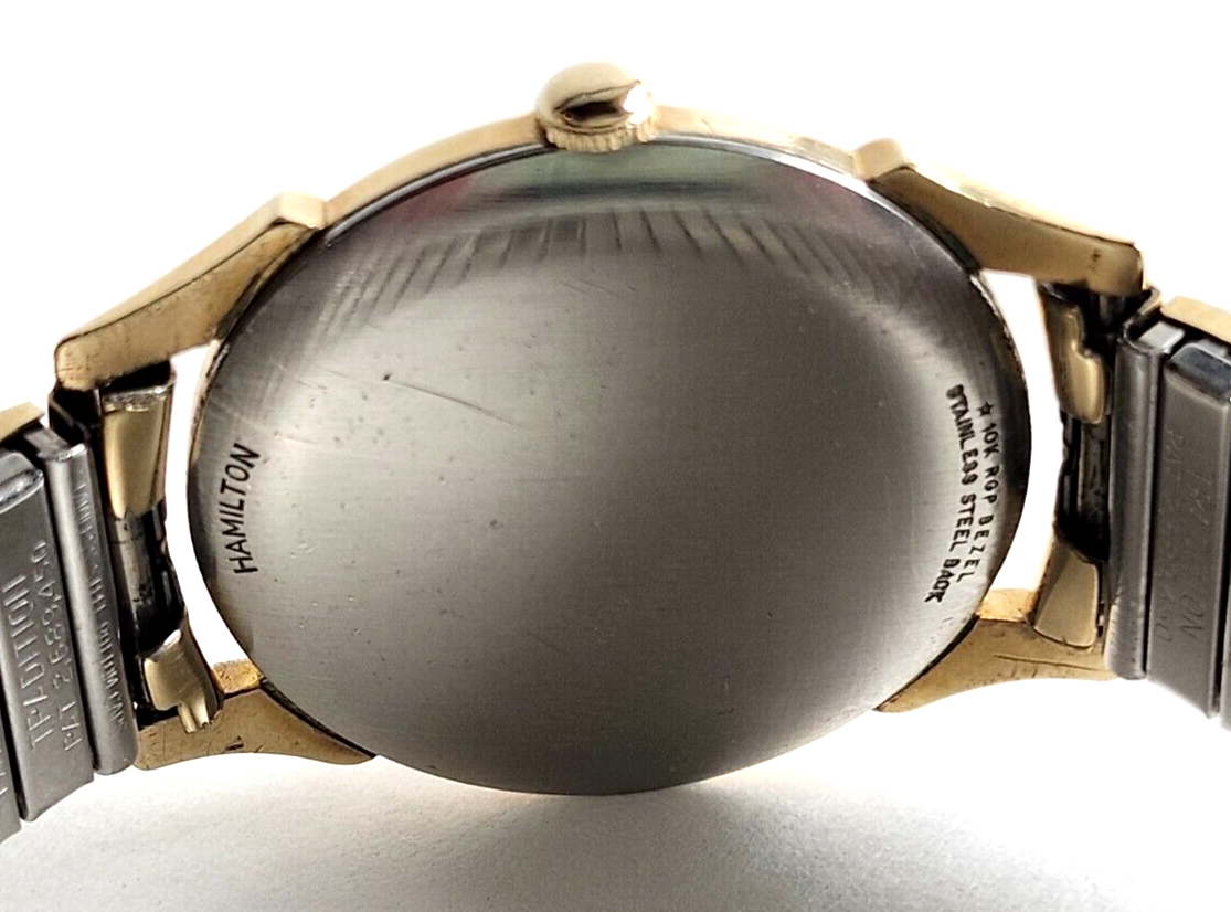 Vintage Hamilton Langdon 10k Rolled Gold Plate Men’s Watch Swiss image 6