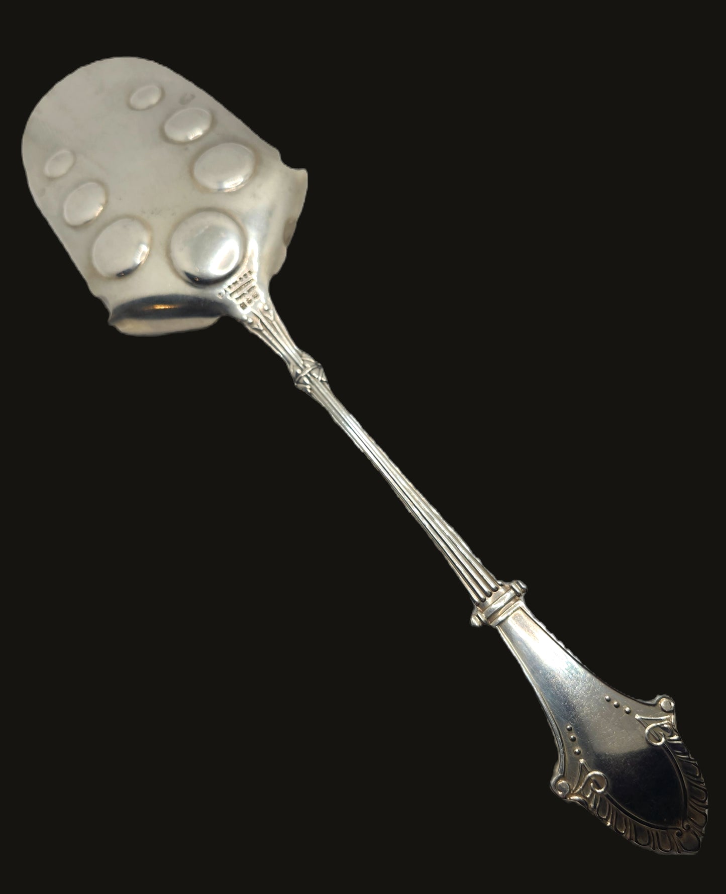 Antique Gorham Sterling Silver Louis XIV Croquette Server Mono C image 3