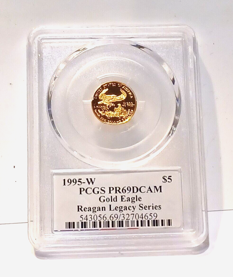 1994-W $5 Gold Eagle PCGS PR69DCAM Reagan Legacy Series image 3