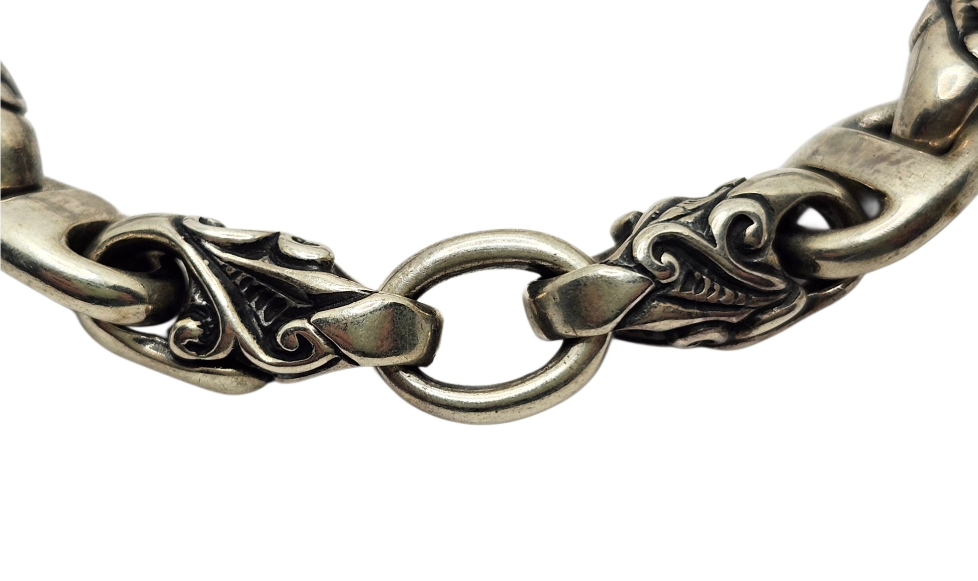 BWL Bill Wall Leather U Joint Wave Link Sterling Silver Toggle Brac image 4