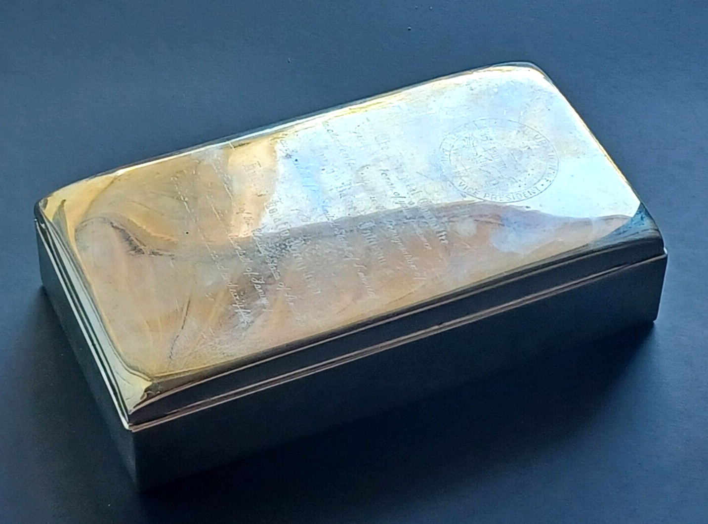 Sterling 1965 President & Vice President Inauguration Invitation Cigarette Case image 9