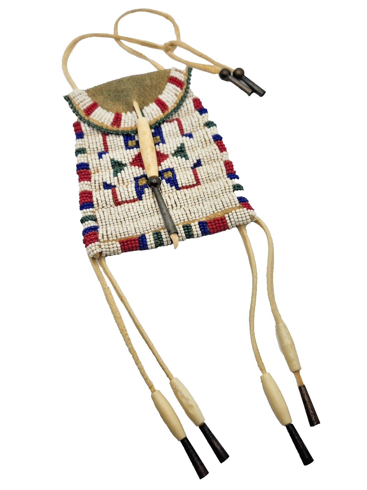 Vintage Native American Sioux or Arapaho Strike-a-Light Case / Medicine Bag image 1