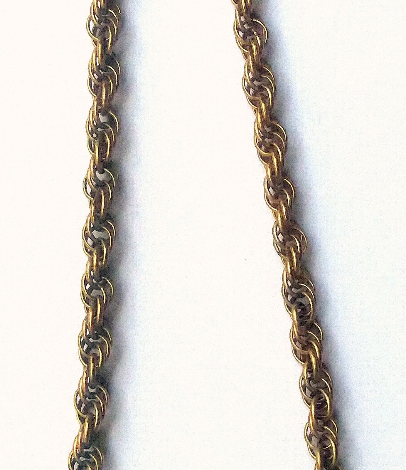 Antique Victorian Shell cameo & Gold Filled Rope Chain Bolo Style Necklace image 7