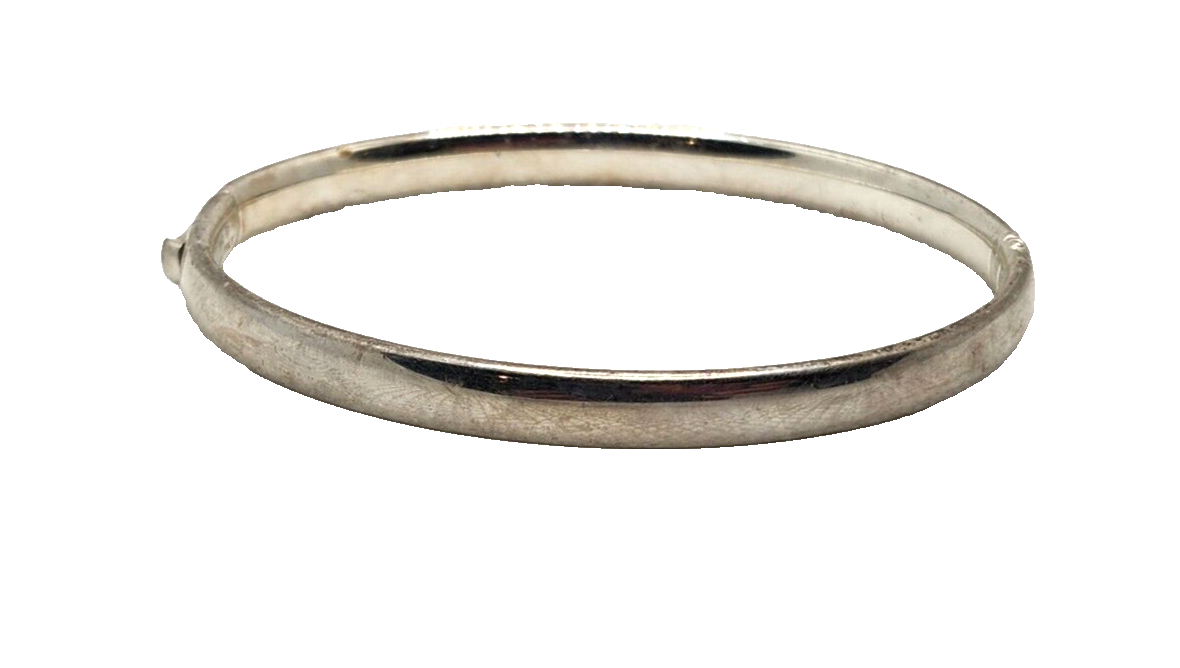 Sterling Silver 950 Milor Italy Hinged Bangle Bracelet image 2