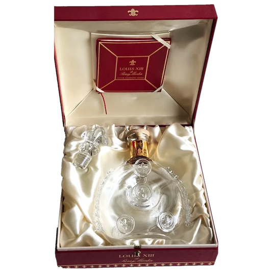 Remy Martin Louis XIII Cognac Baccarat Crystal Empty 750ml Bottle w/ Casket Shap image 0