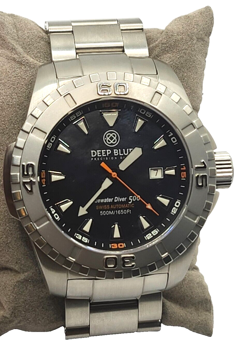 Deep Blue Swiss Automatic Bluewater Diver 500 Abalone Dial image 2