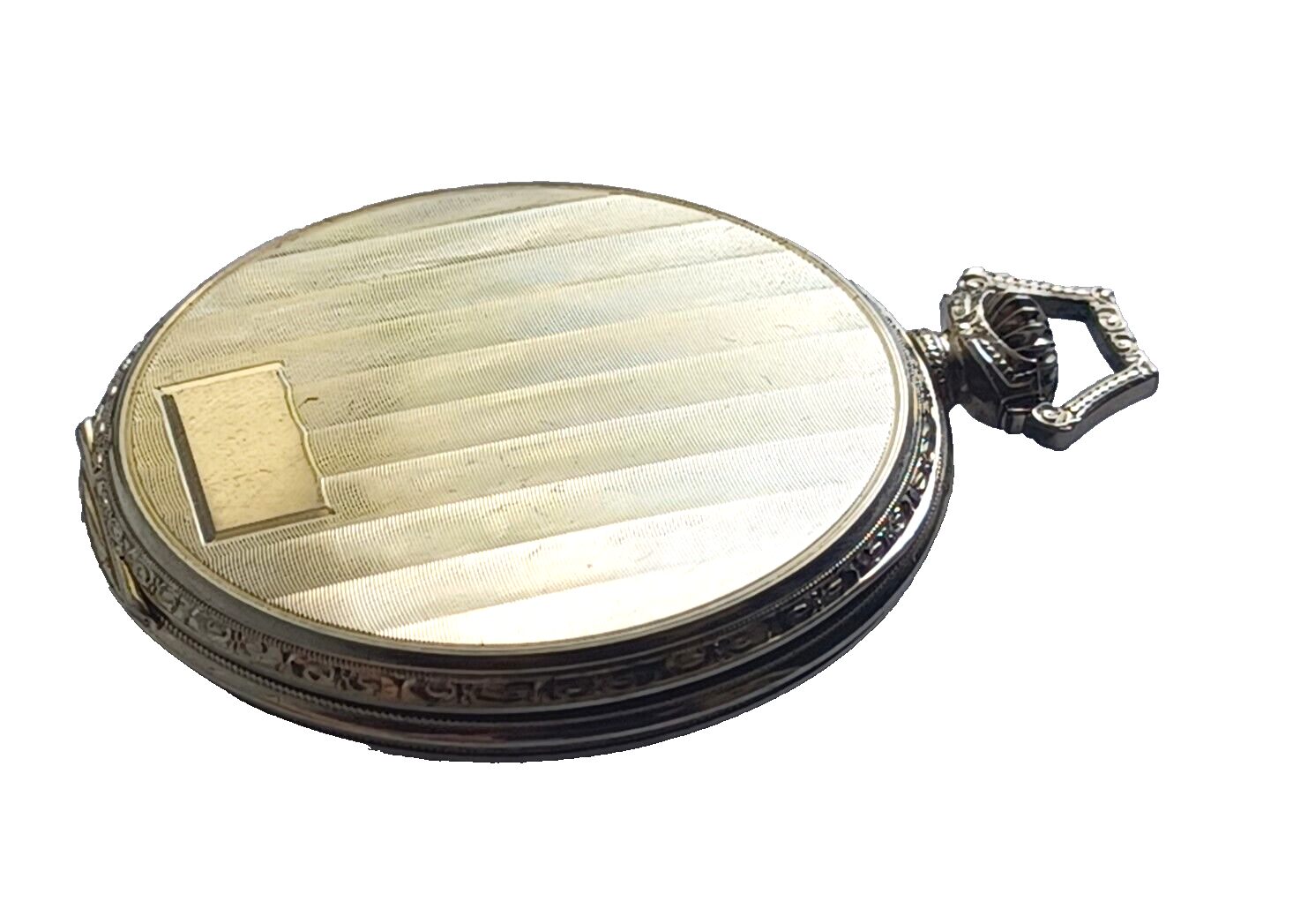 Antique E Howard Series 12 Solid 14K White Gold Pocket Watch 17J  10 Size in Box image 14