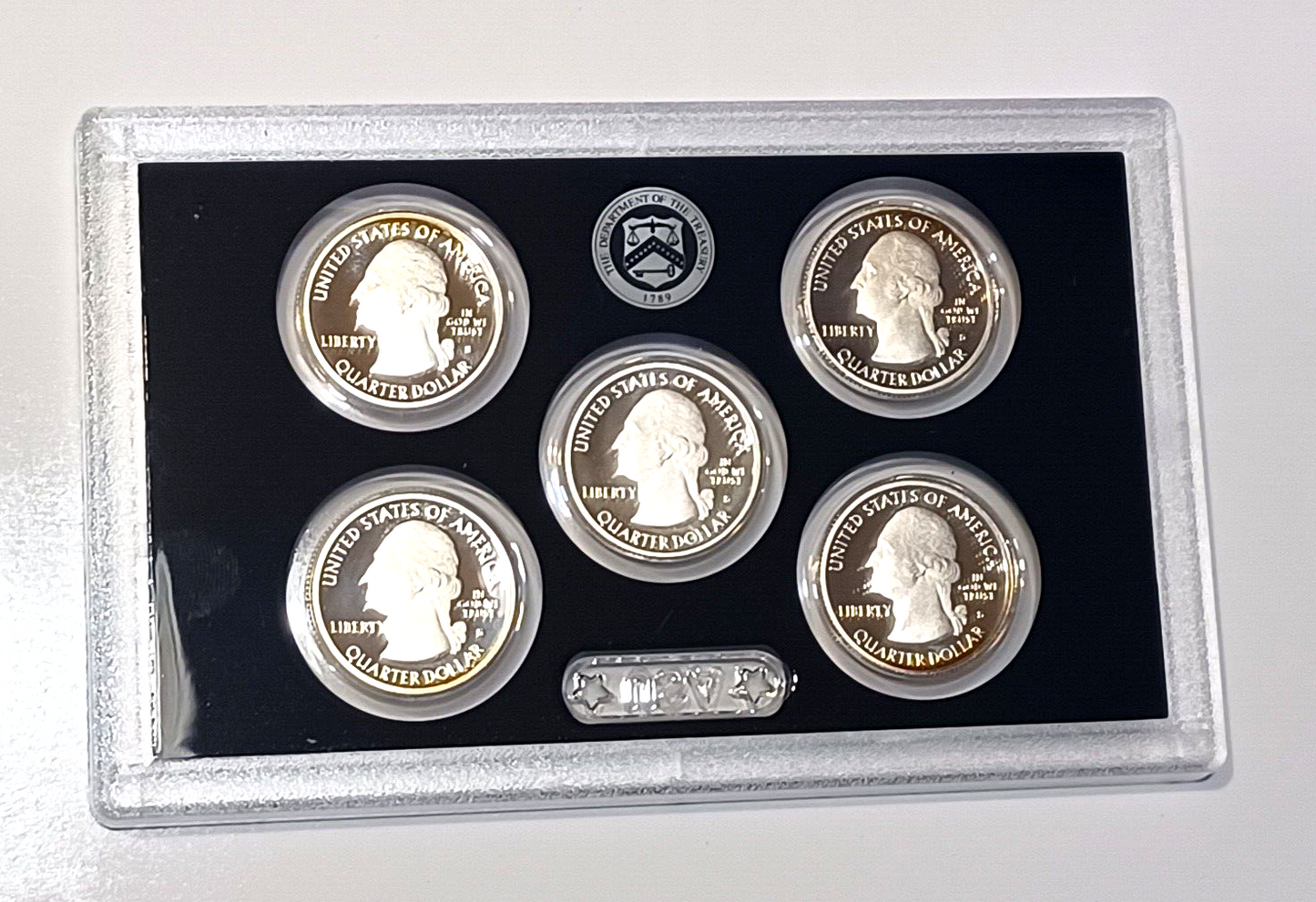 2014 S US Mint Silver Proof Set - 14 Coins COA Original Box image 5