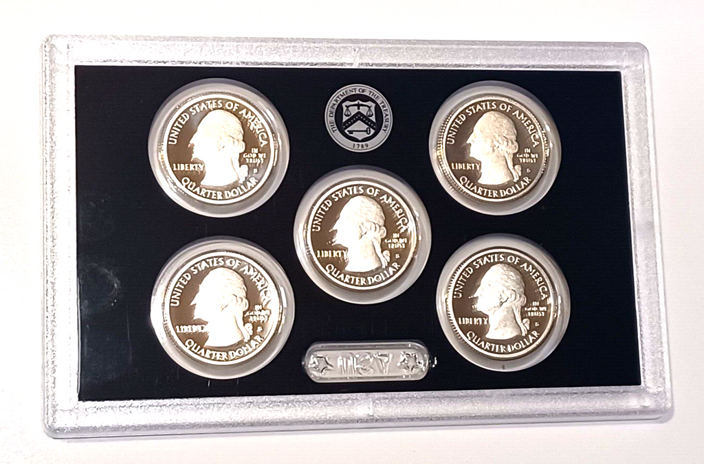 2013 S US Mint Silver Proof Set - 14 Coins COA Original Box image 4