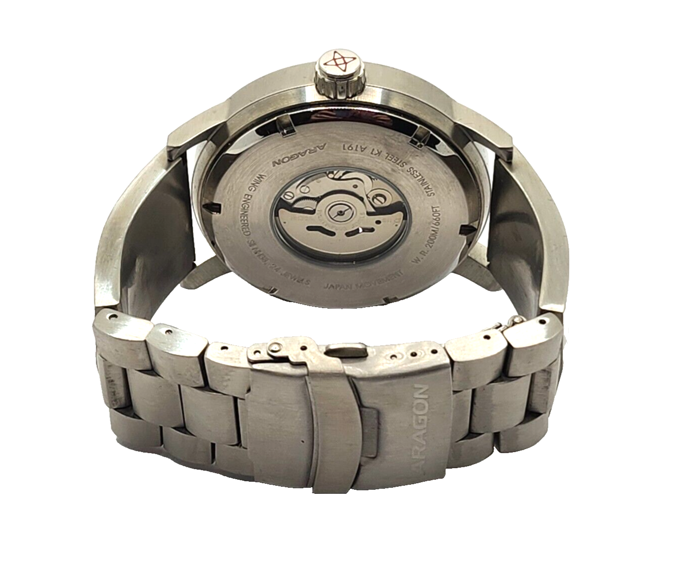 Aragon A191 Blue Ultra Open Heart Automatic Men's Watch in Box image 4