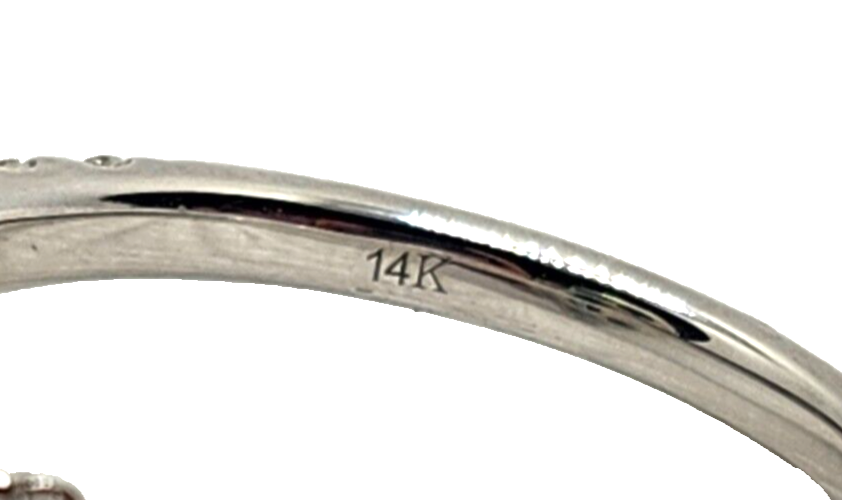 Jessica L Jewelry JLJ 14K White Gold Lab Created Emerald & Diamond Halo Ring image 12