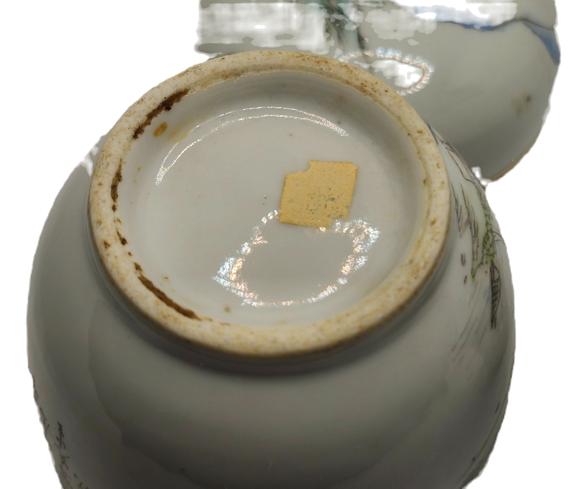 RARE Antique 20's Japanese Saki Wine Warmer Single Cup Set image 10