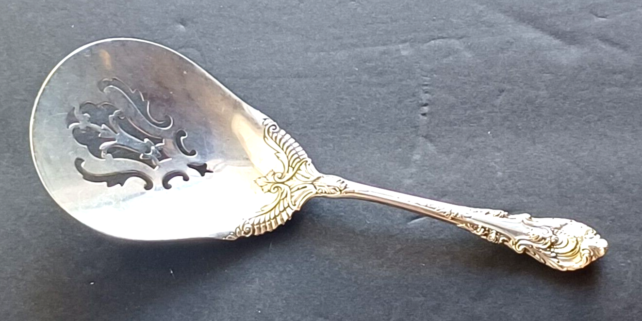 Sir Christopher by Wallace Sterling Silver Solid Bon Bon Spoon w/ Pierced Bowl image 0