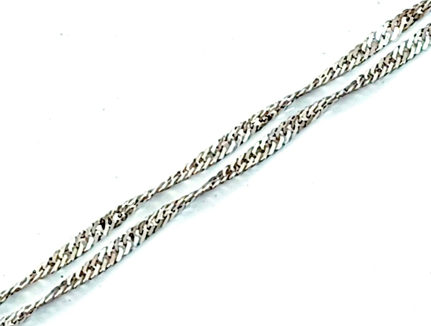 Gorgeous .50CT Diamond & 14k White Gold Pendant w/ Chain image 6