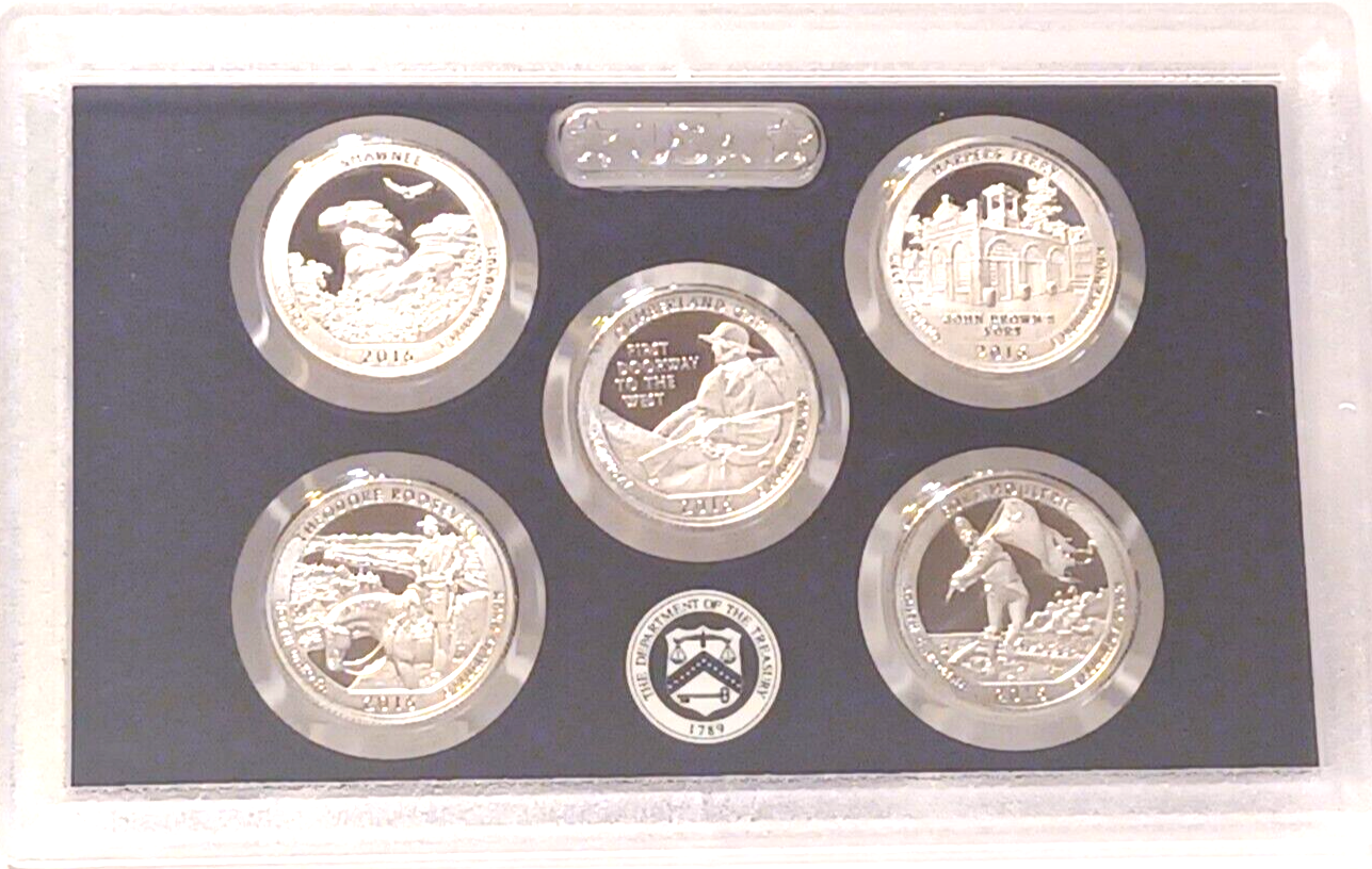 2016 S US Mint Silver Proof Set - 13 Coins COA Original Box image 5