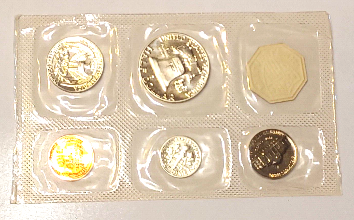 1955 U.S. Mint SILVER PROOF Set in Original Envelope image 5