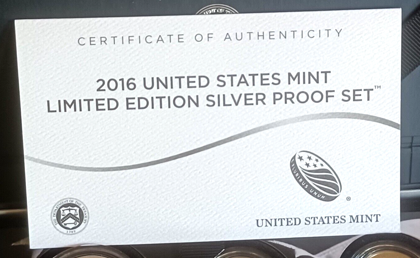 2016 S United States Mint Limited Edition Silver Proof Set image 5
