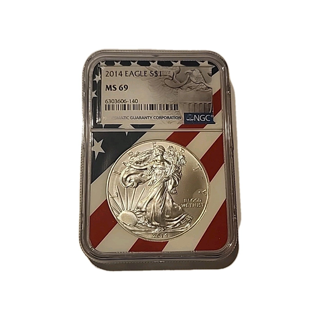 2014 US Silver $1 Eagle NGC MS69 image 0