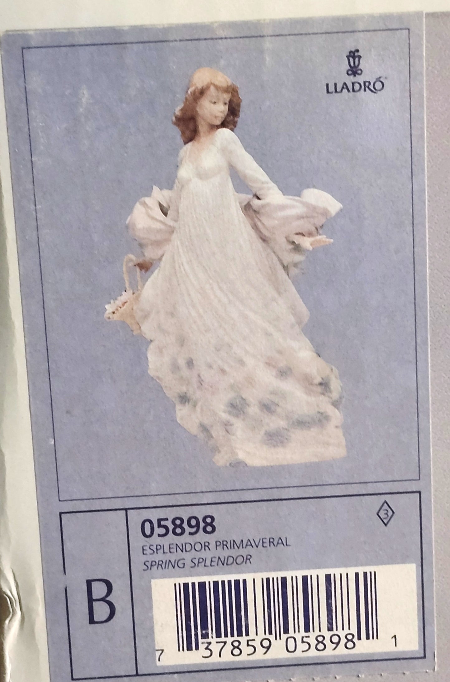 Lladro #6251 "Wind of Peace" Figurine with Original Box image 6