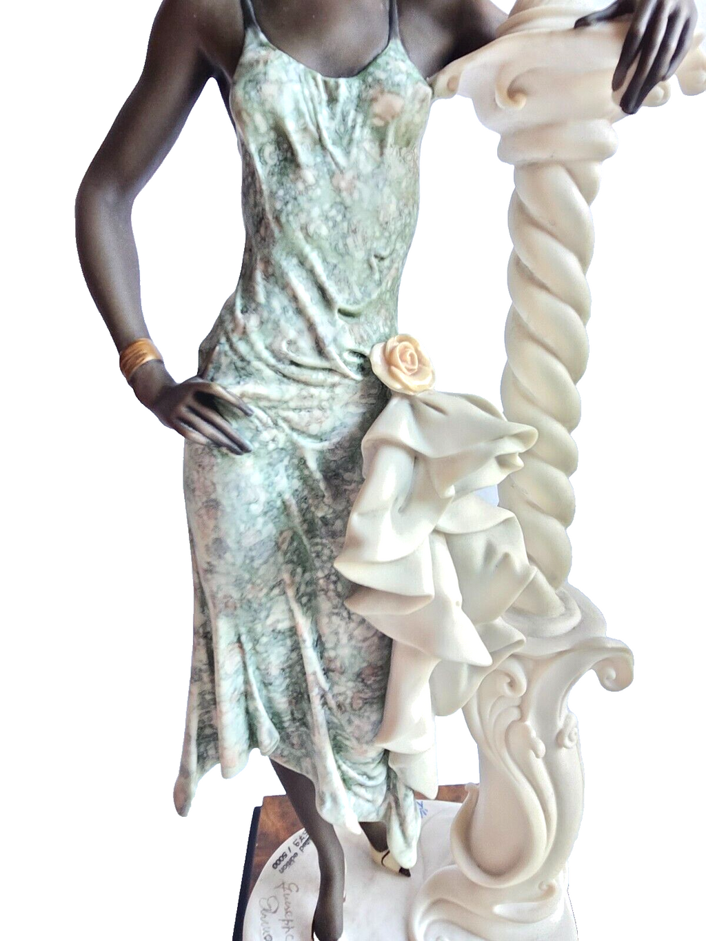 RARE! Giuseppe Armani 194C Mahogany Limited Edition Figurine " Lady w/ Elephant" image 5