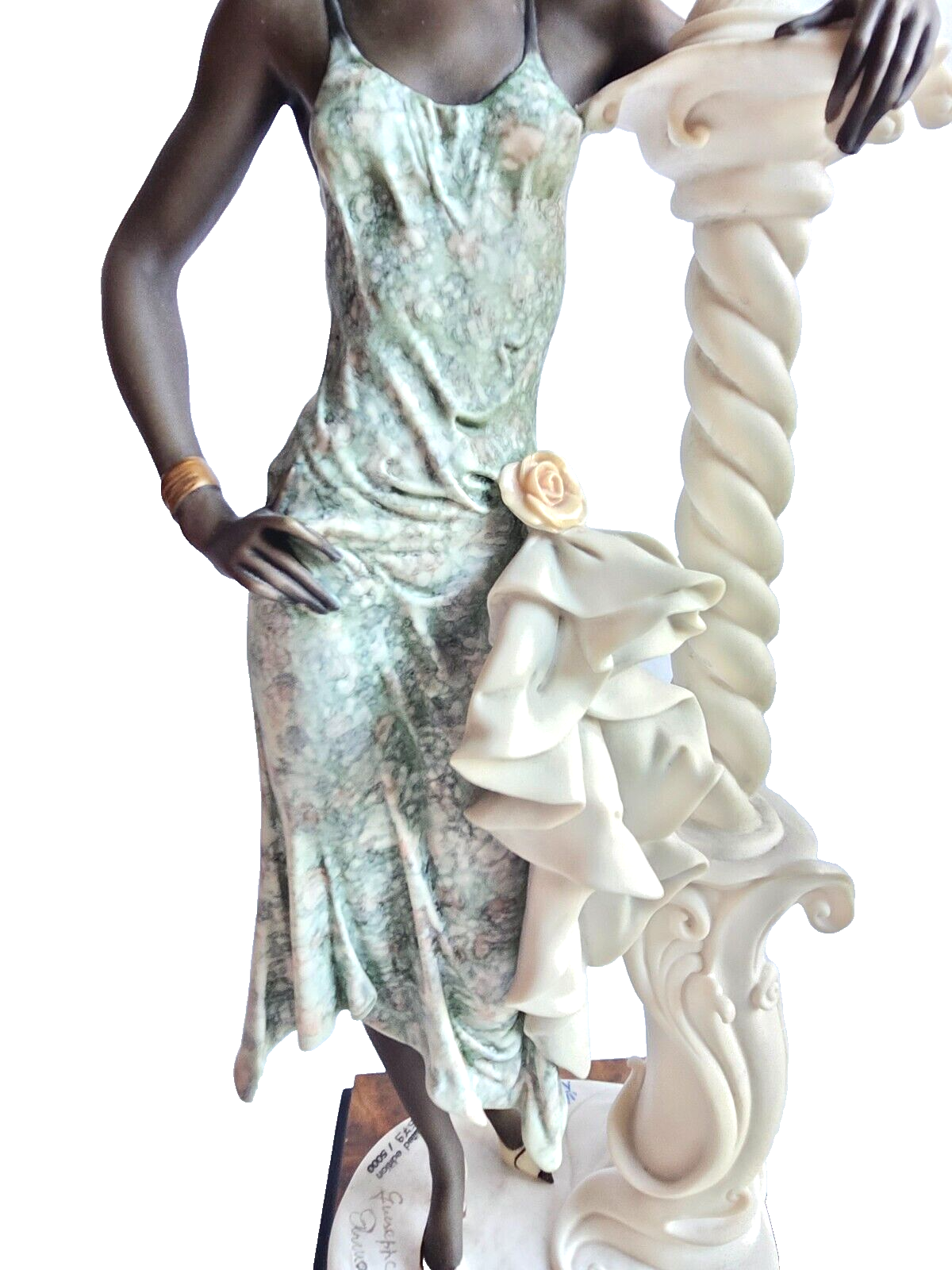 RARE! Giuseppe Armani 194C Mahogany Limited Edition Figurine " Lady w/ Elephant" image 5