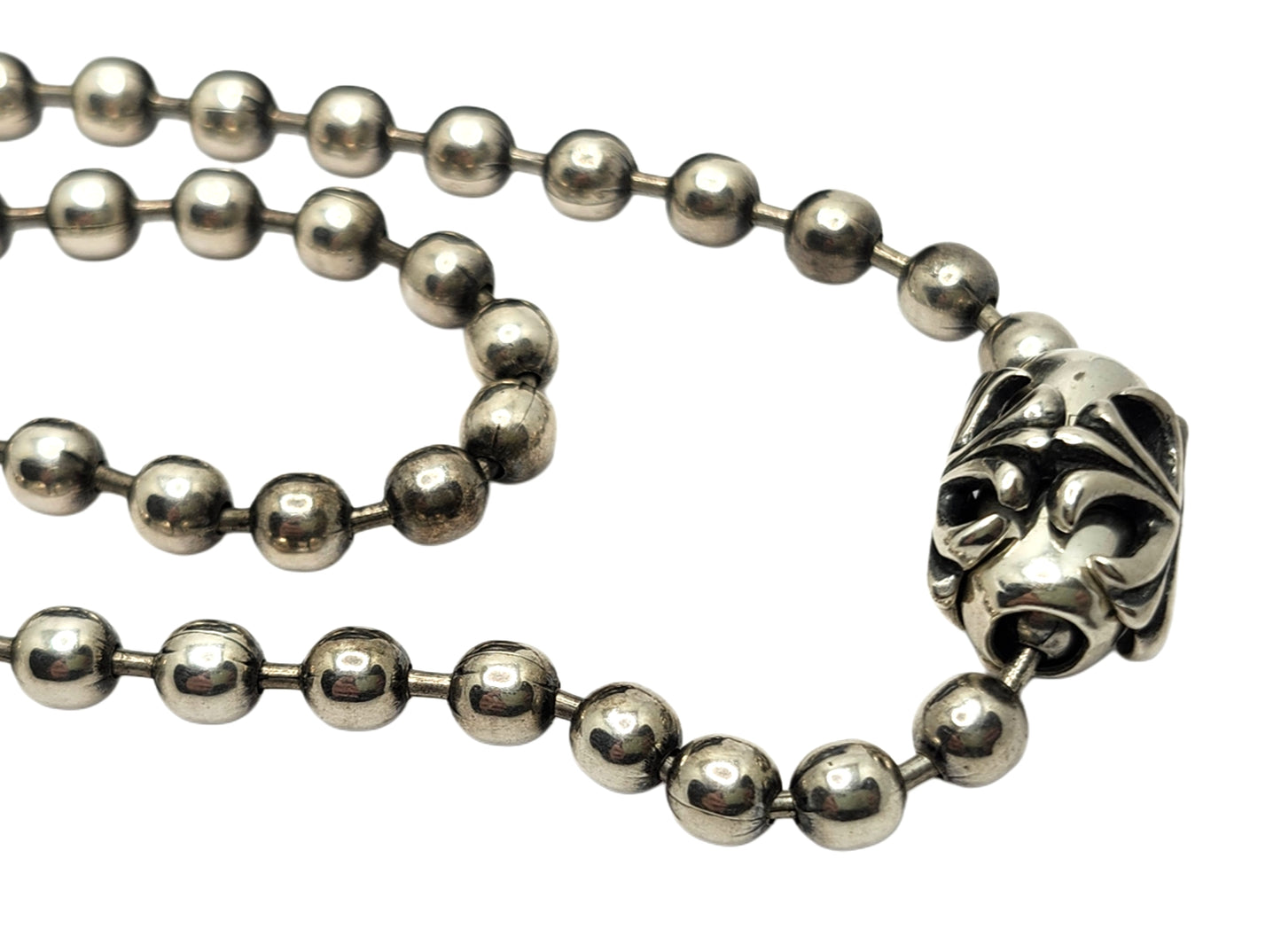 BWL Bill Wall Leather Sterling 5.5mm Ball Chain Gothic Cross 24" Neckl image 1