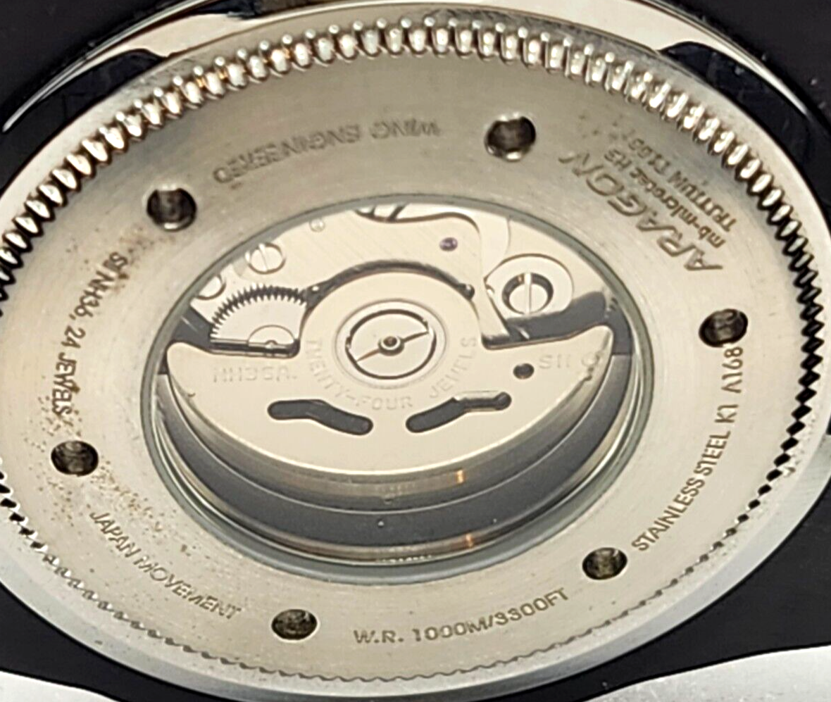 ARAGON Enforcer IP Black T-100 14 Tubes A168BLK Men's Watch image 6