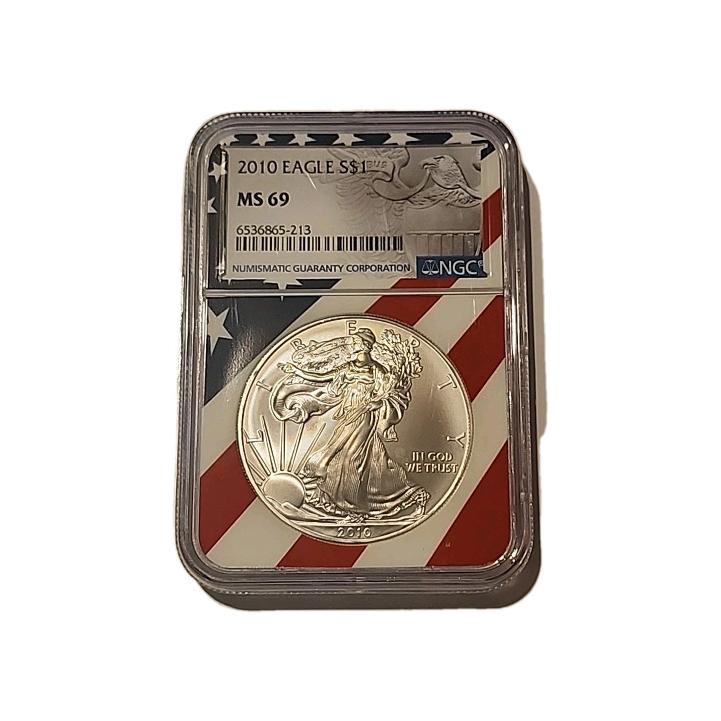 2010 US Silver $1 Eagle NGC MS69 image 0