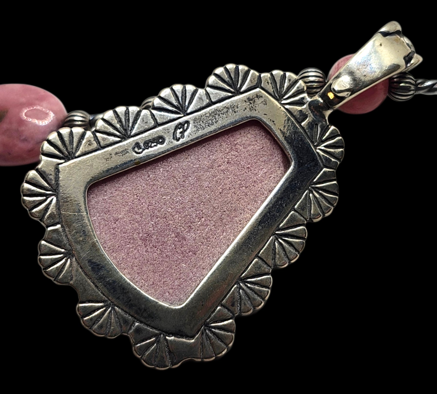 Carolyn Pollack Relios Sterling Silver & Rhodolite Pink Necklace w/ Enhancer image 6
