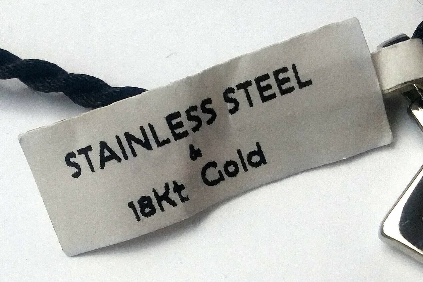 NEW! Milor Stainless Steel & 18K Gold Peace Pendant Necklace image 5