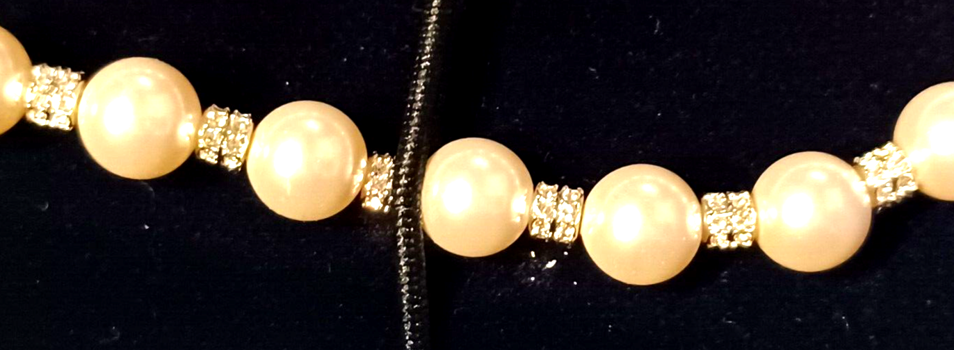 Swarovski Crystal & Pearl Enlace All-Around Necklace - 5200540 image 7