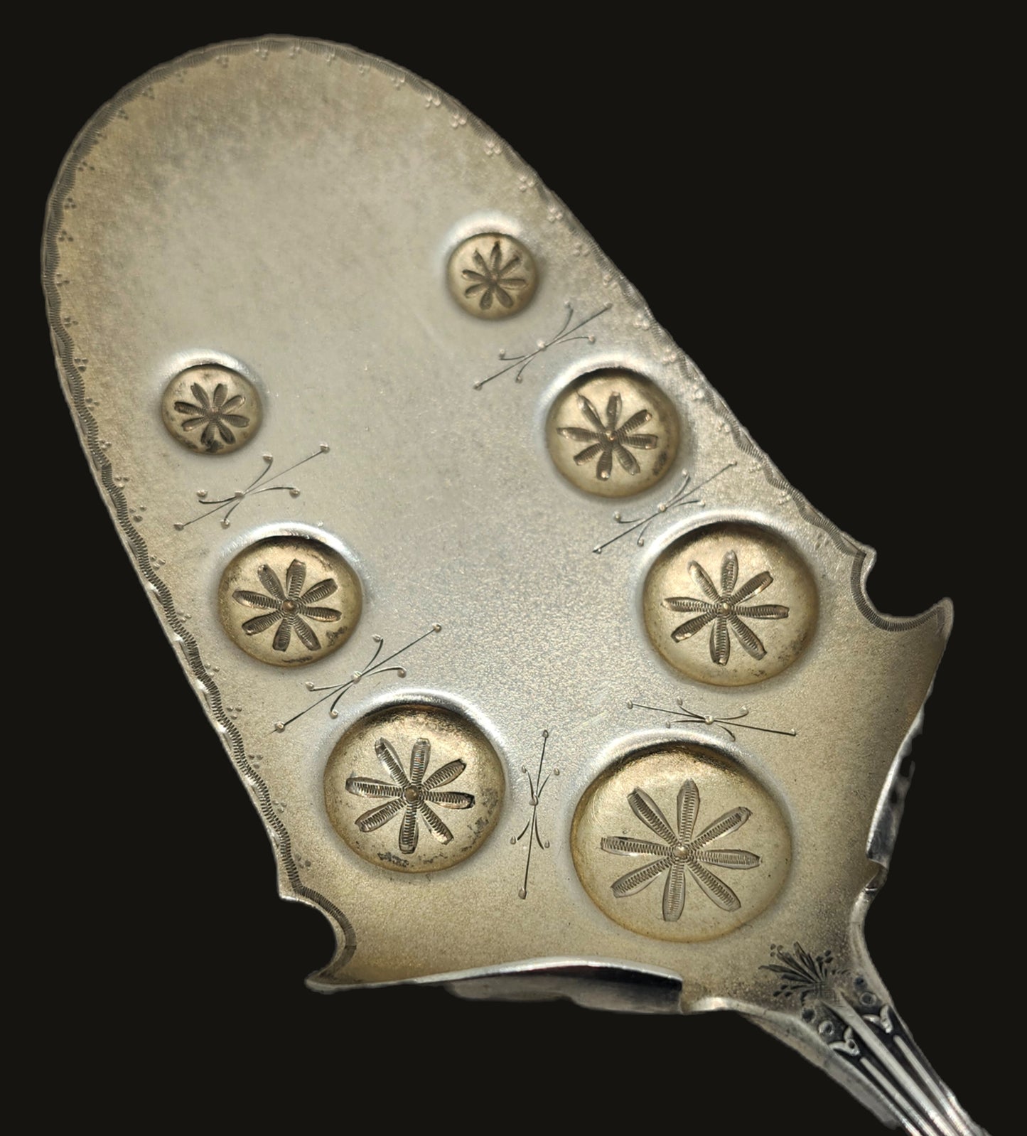 Antique Gorham Sterling Silver Louis XIV Croquette Server Mono C image 1