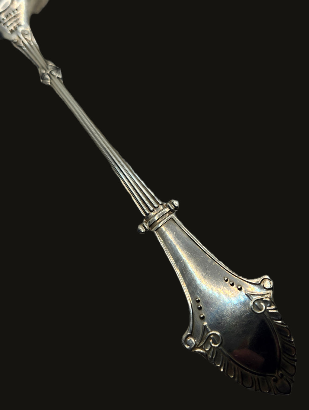 Antique Gorham Sterling Silver Louis XIV Croquette Server Mono C image 4