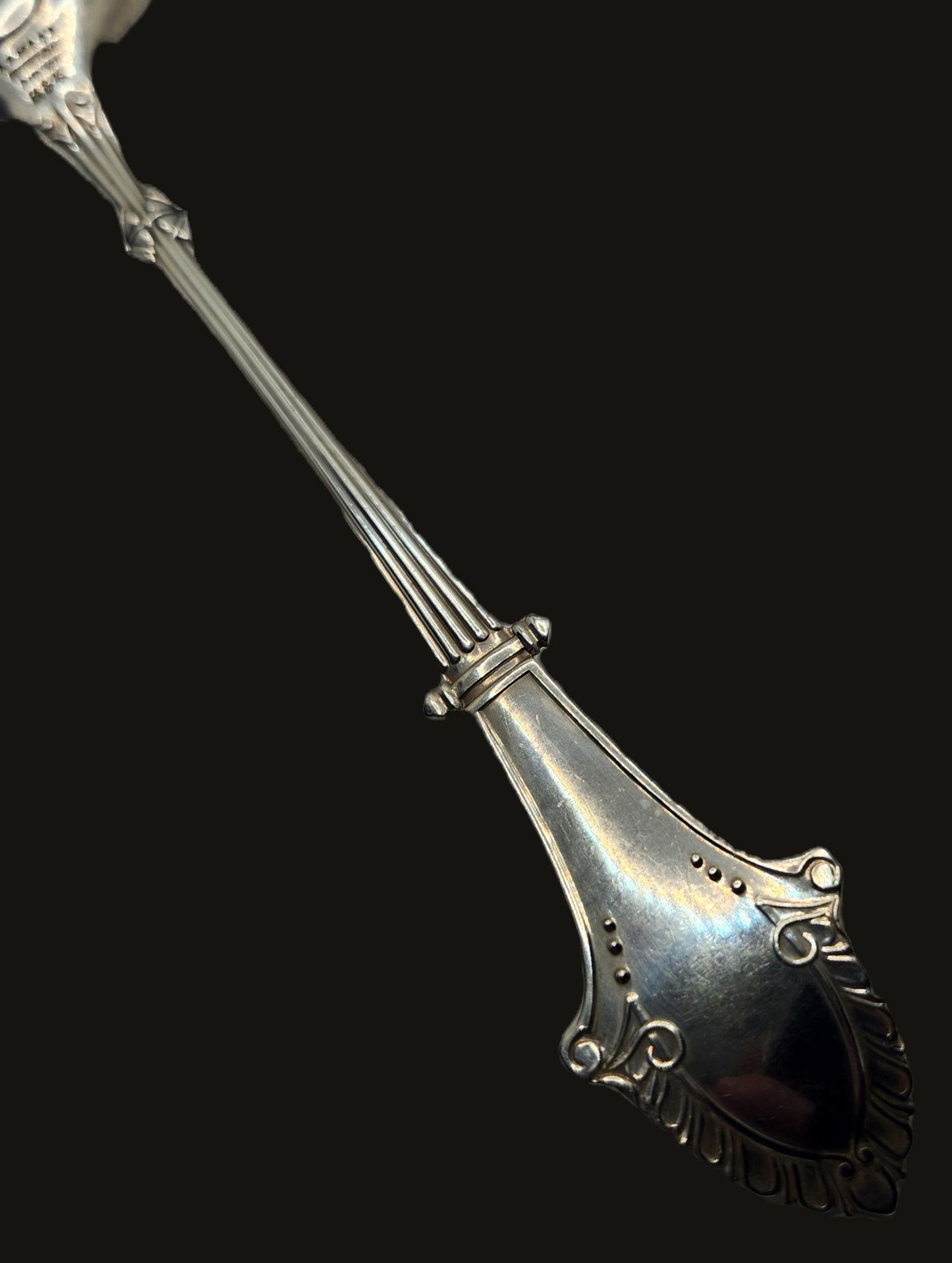 Antique Gorham Sterling Silver Louis XIV Croquette Server Mono C image 4