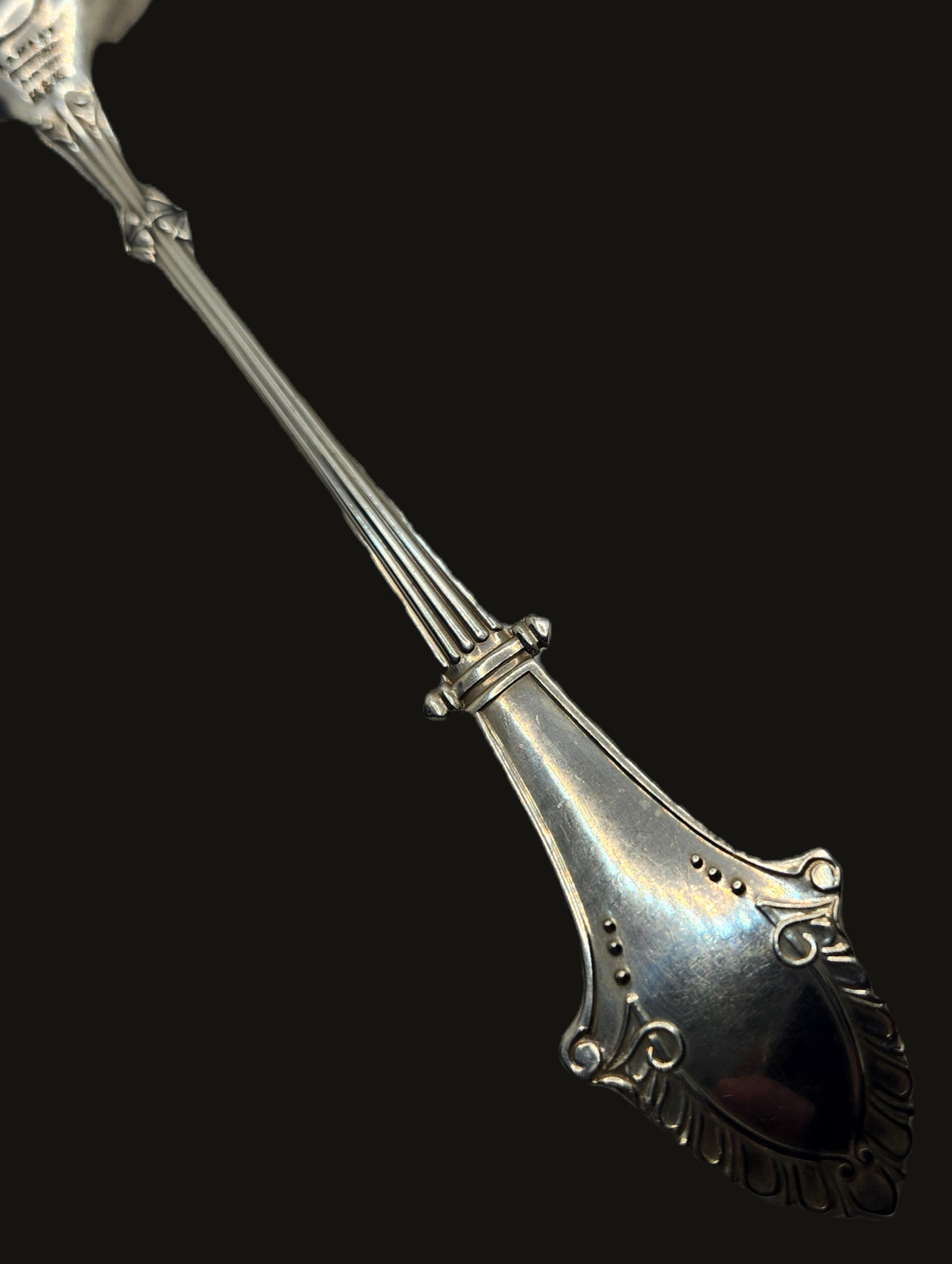 Antique Gorham Sterling Silver Louis XIV Croquette Server Mono C image 4