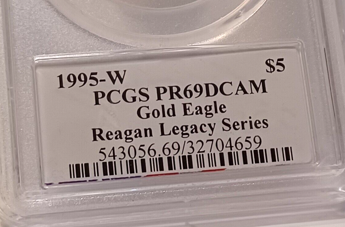 1994-W $5 Gold Eagle PCGS PR69DCAM Reagan Legacy Series image 5