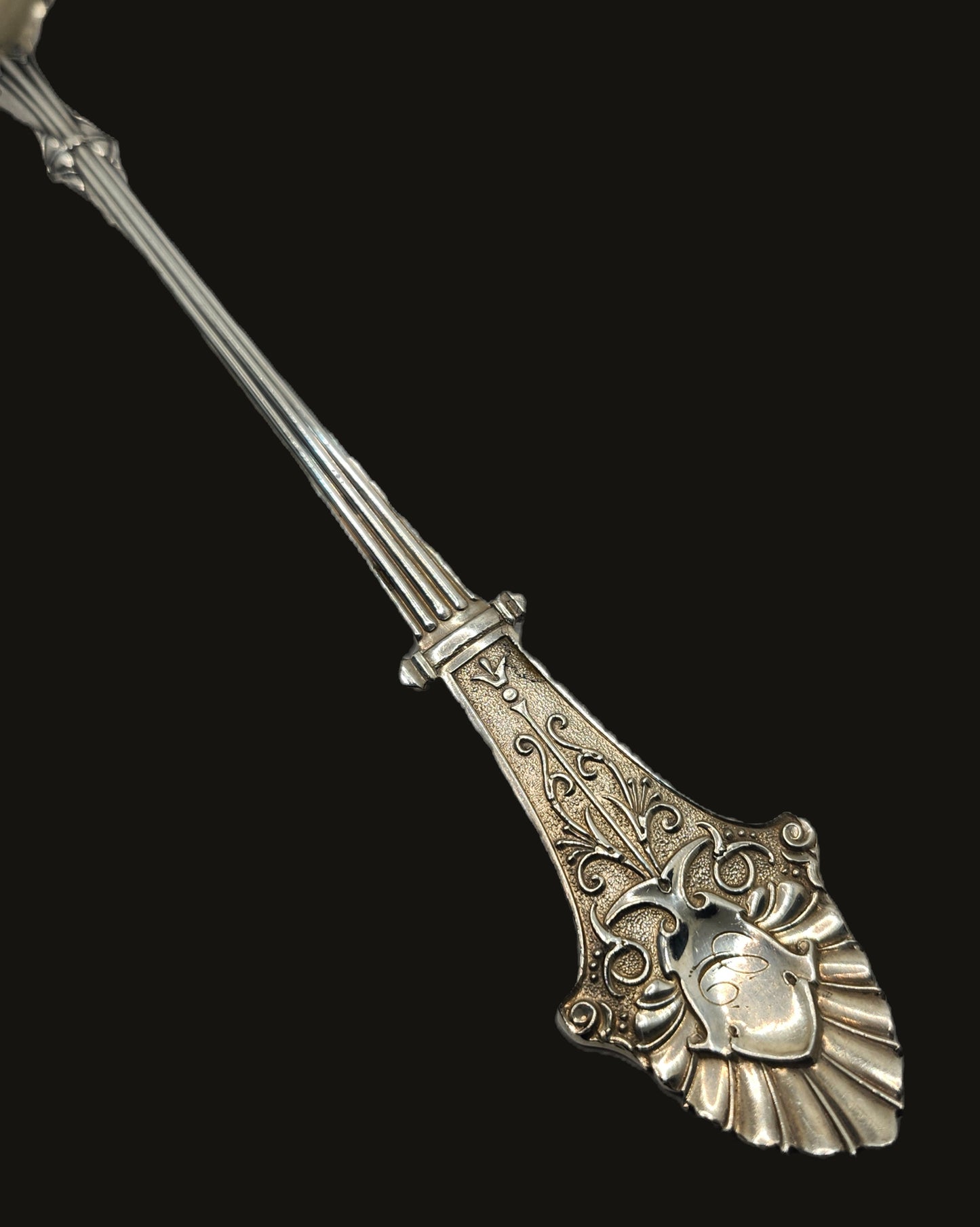 Antique Gorham Sterling Silver Louis XIV Croquette Server Mono C image 2