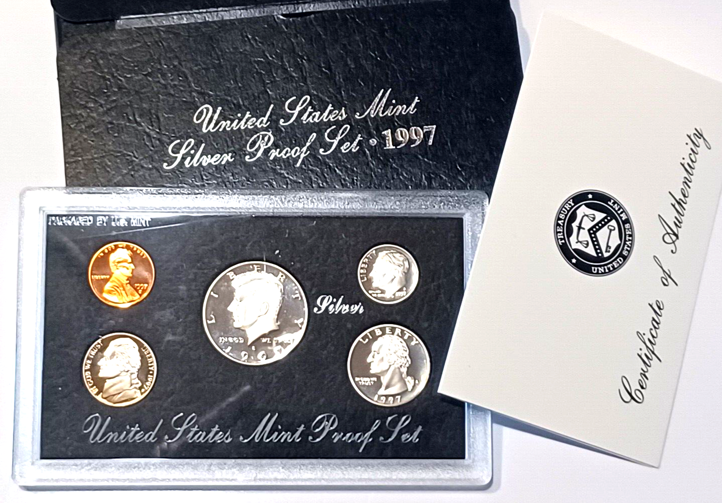 1997 U.S. Mint SILVER PROOF Set in Original Plastic Case & Box image 0