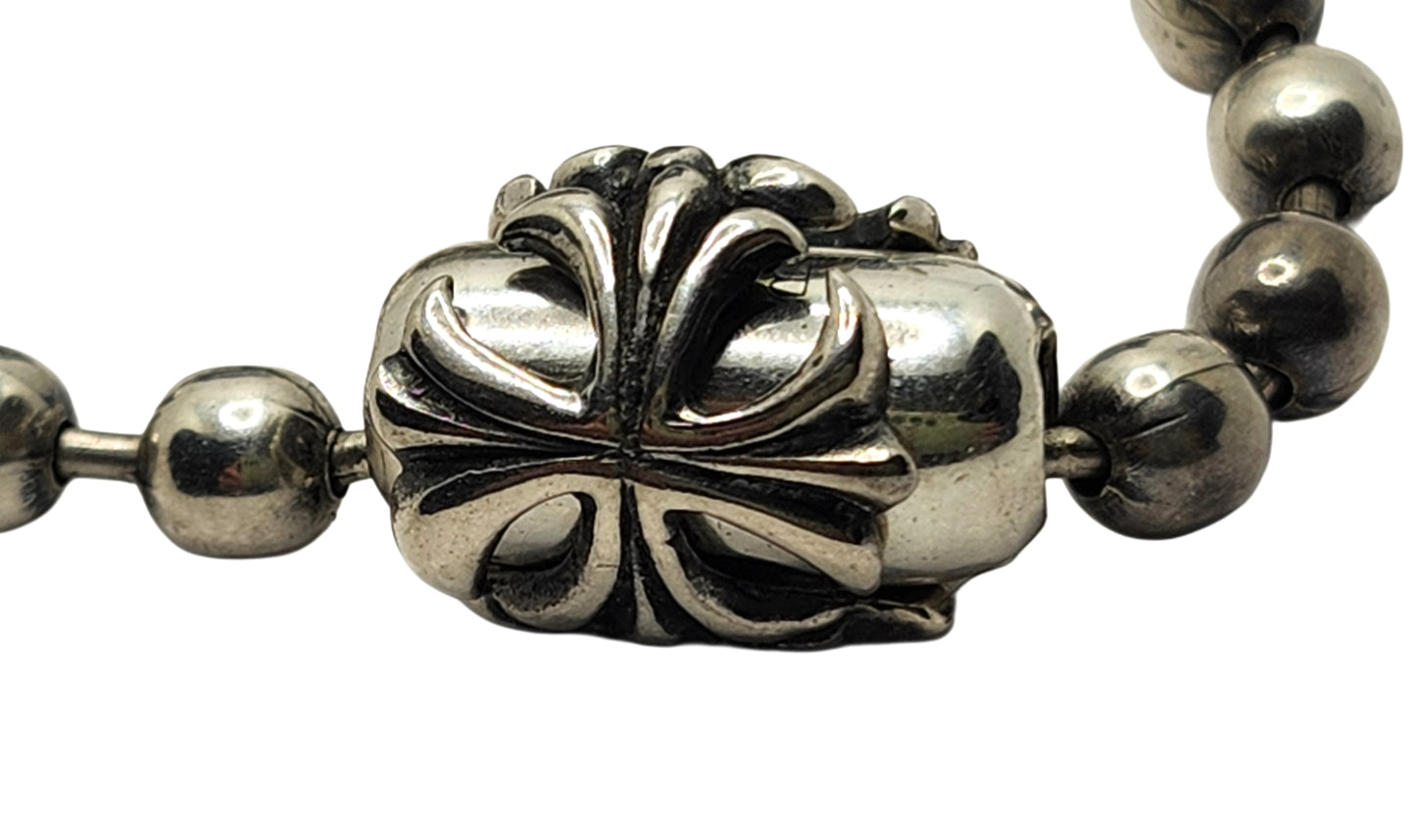 BWL Bill Wall Leather Sterling 5.5mm Ball Chain Gothic Cross 24" Neckl image 3