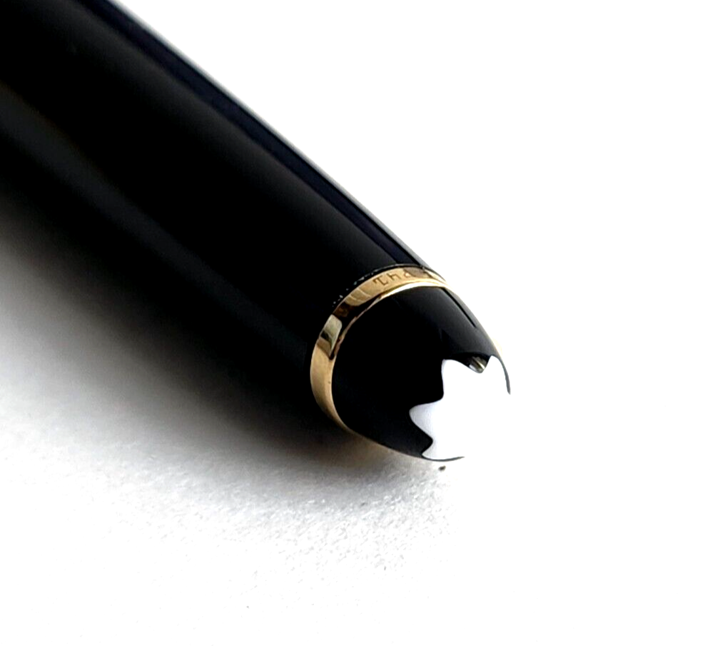 Montblanc Meisterstuck Gold-Coated Classique Black Rollerball Pen w/ Box image 4