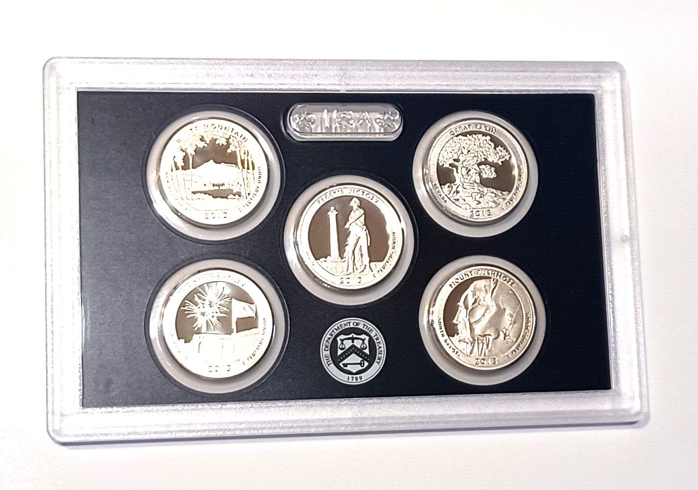 2013 S US Mint Silver Proof Set - 14 Coins COA Original Box image 11