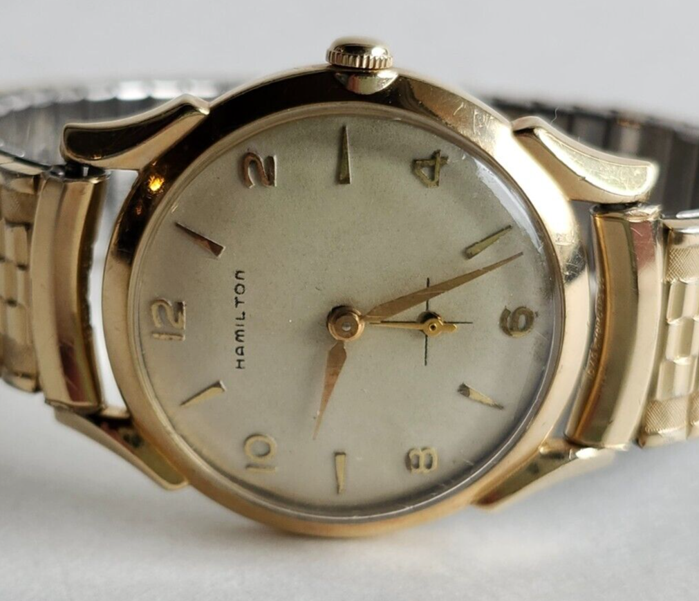 Vintage Hamilton Langdon 10k Rolled Gold Plate Men’s Watch Swiss image 2