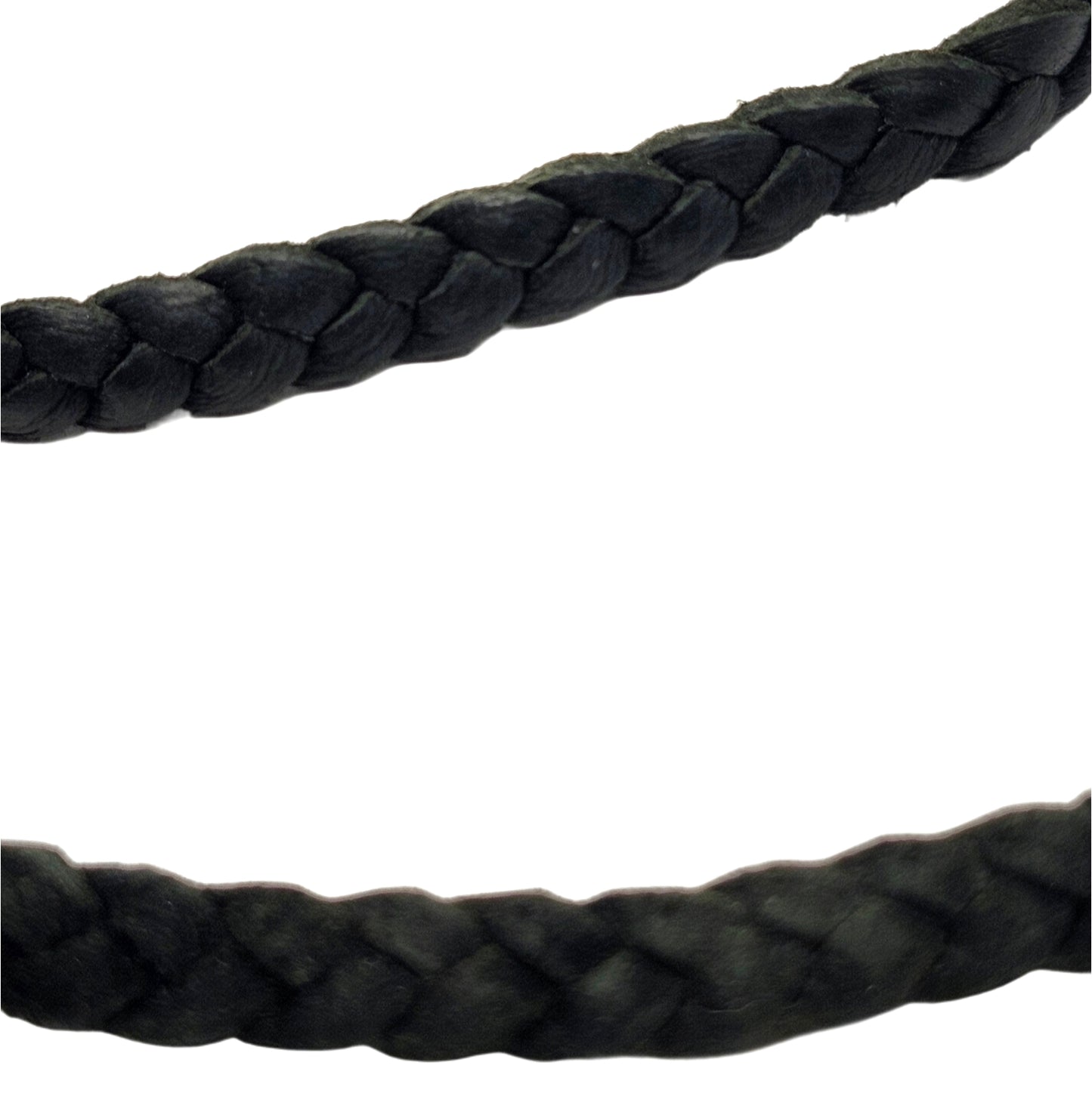 BWL Bill Wall Leather Sterling Large Skull w/ Crown Pendant on Braided Necklace image 5