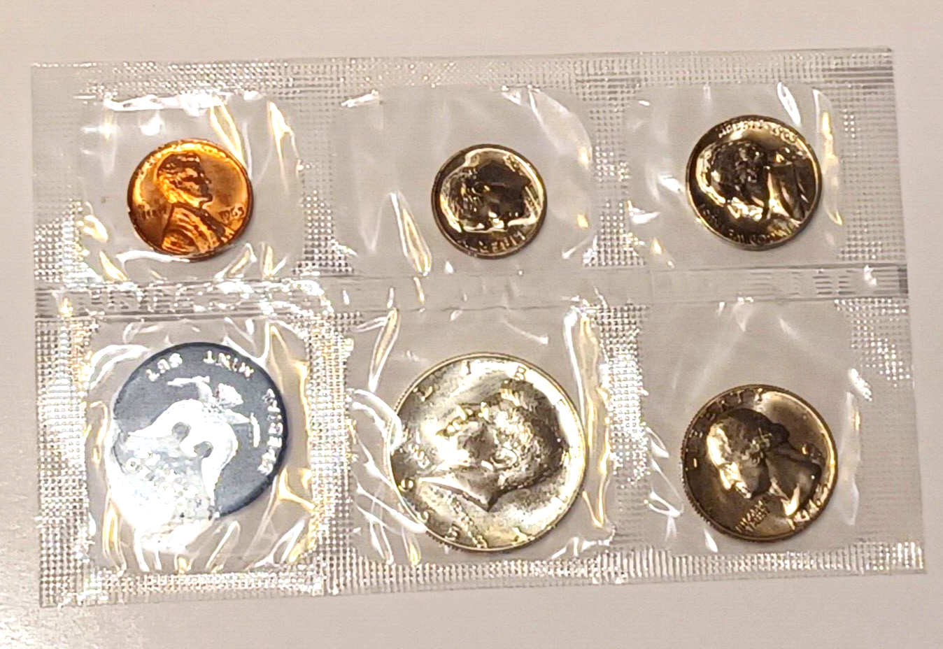 1965 U.S. Special Mint 40% SILVER PROOF Set in Original Envelope image 1