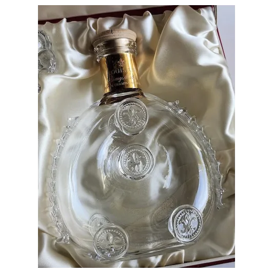 Remy Martin Louis XIII Cognac Baccarat Crystal Empty 750ml Bottle w/ Casket Shap image 2