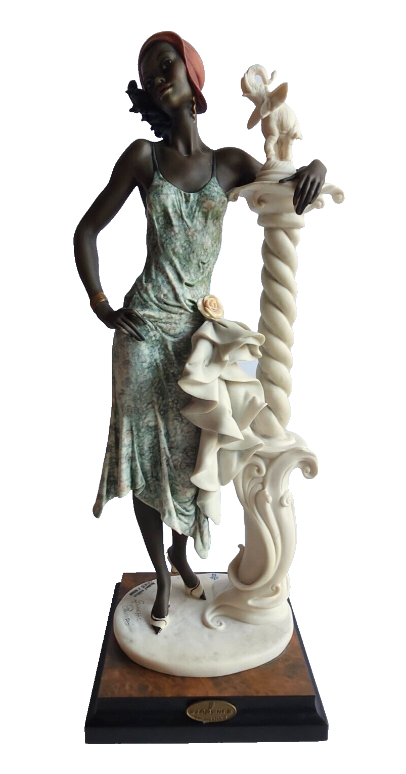 RARE! Giuseppe Armani 194C Mahogany Limited Edition Figurine " Lady w/ Elephant" image 0