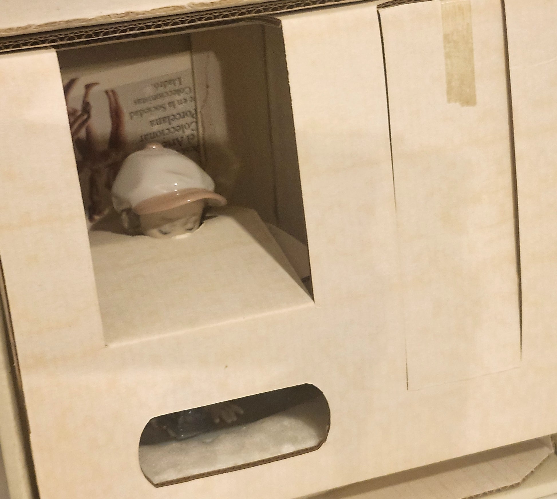 Retired Lladro #7619 Porcelain Figurine ALL ABOARD Boy w/ Train in Box image 5