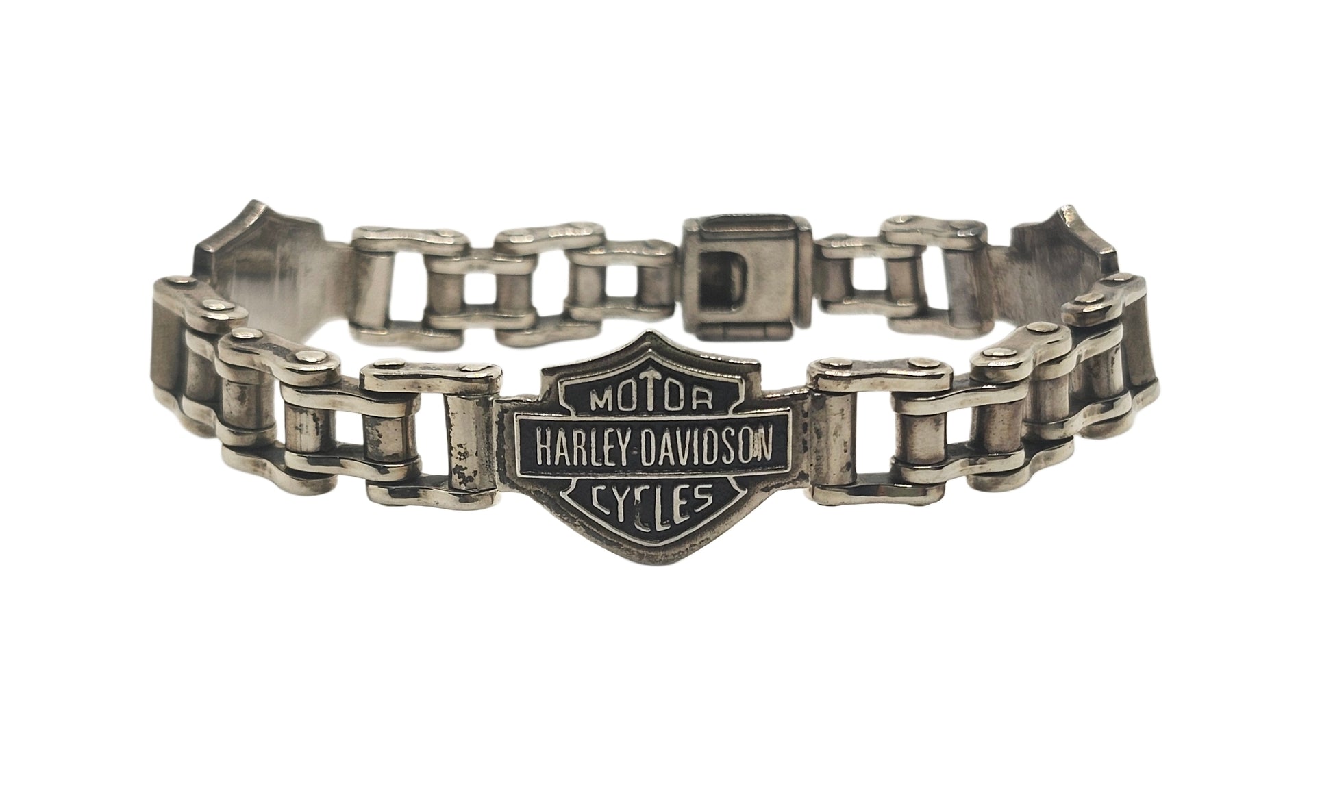 Harley Davidson Sterling Silver Bike Chain Link Bracelet image 0