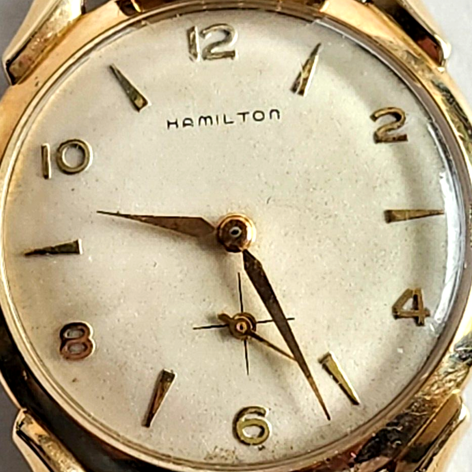 Vintage Hamilton Langdon 10k Rolled Gold Plate Men’s Watch Swiss image 4