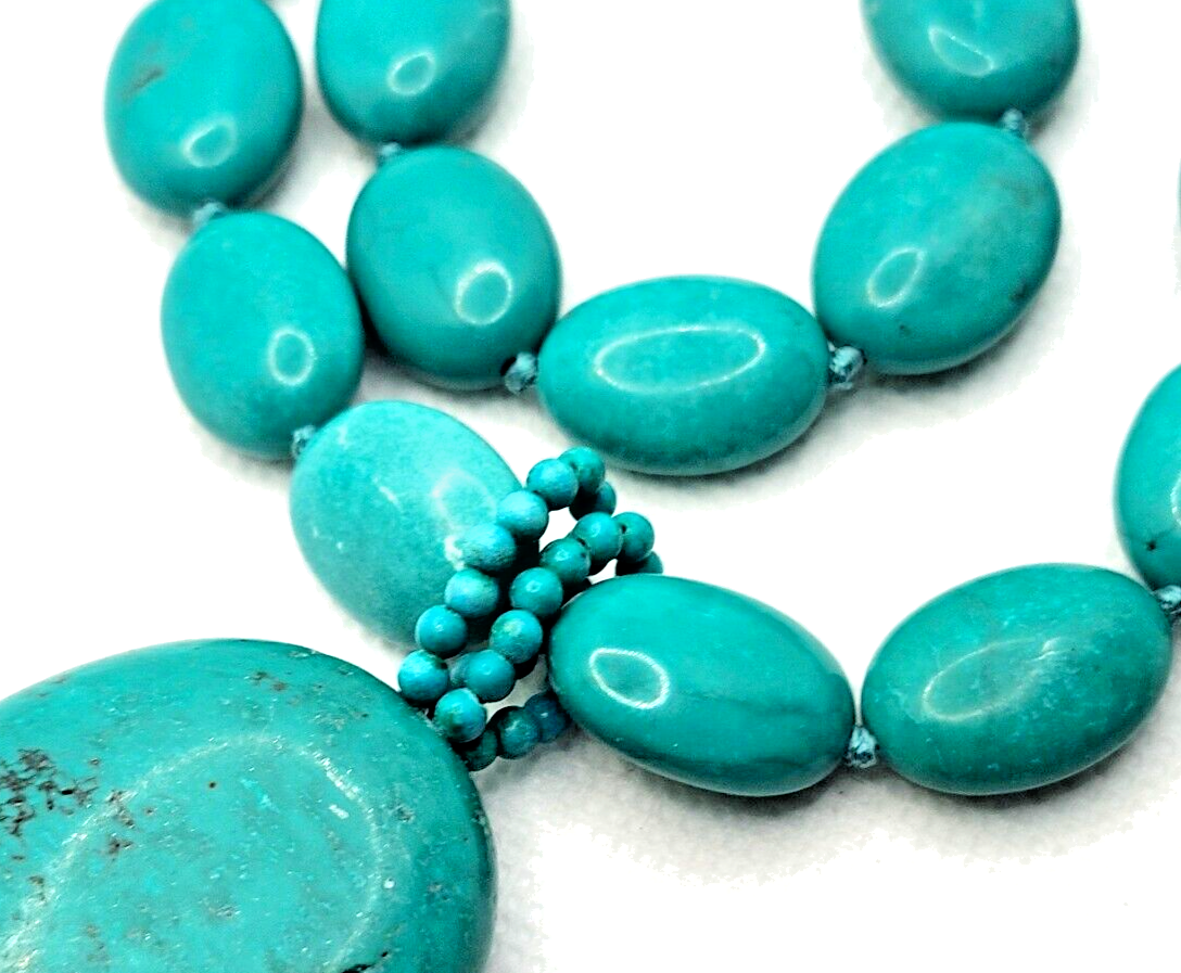 Lucas Lameth Double Stand Turquoise Sterling Silver Necklace & Pendant image 5